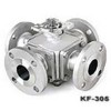KF-305，四通法蘭球閥