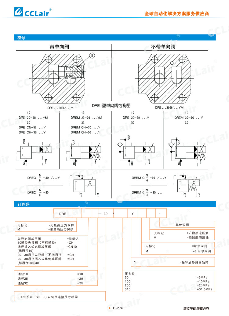 DRE、DREM型先導(dǎo)式比例減壓閥-2